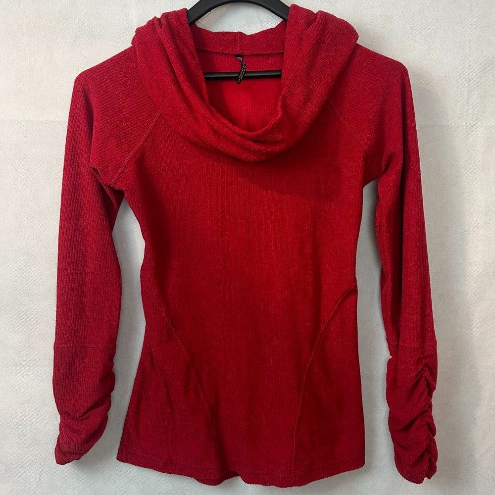 Kuhl Cowl-Neck Hooded Sweater - Women's Small - Red